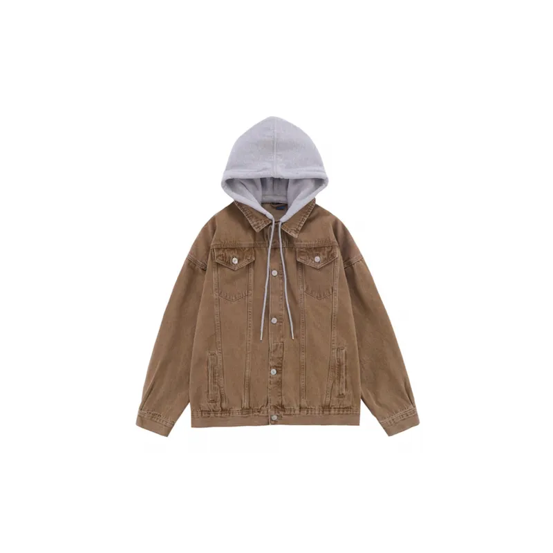 Trendy Hooded Loose Denim Jacket