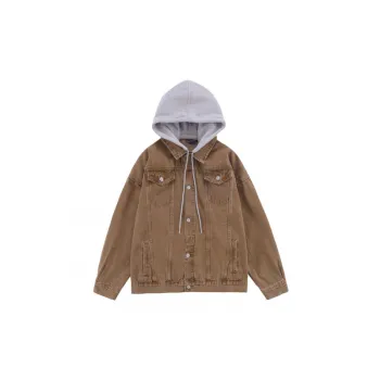 Trendy Hooded Loose Denim Jacket