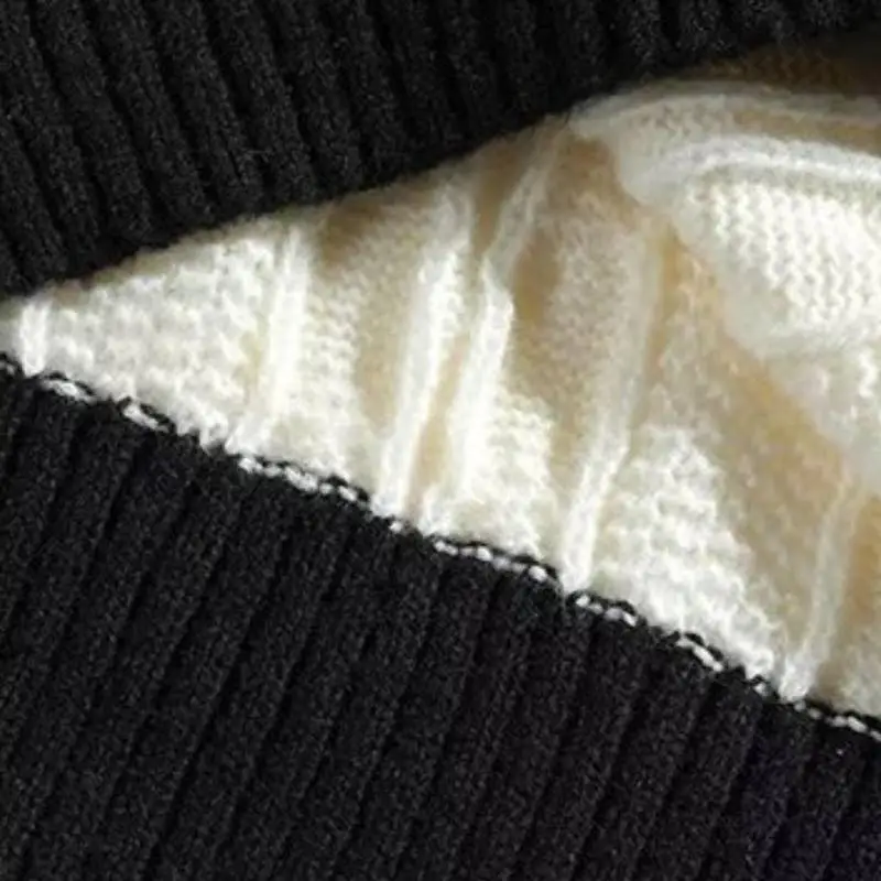 Casual Loose Cotton Blended Fabric Sweater-5