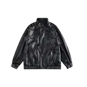 Loose Casual Leather Jacket