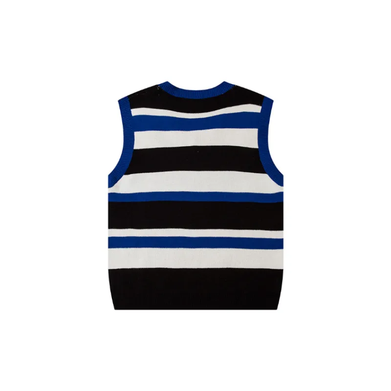 Striped Loose Vest-1