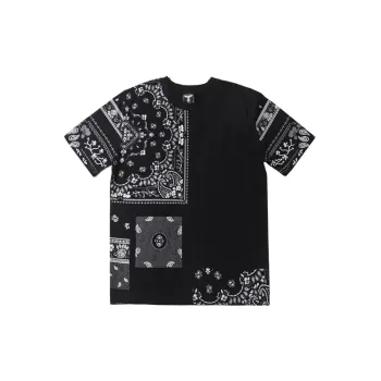 Niche Cashew Flower Printed Half sleeved T shirt