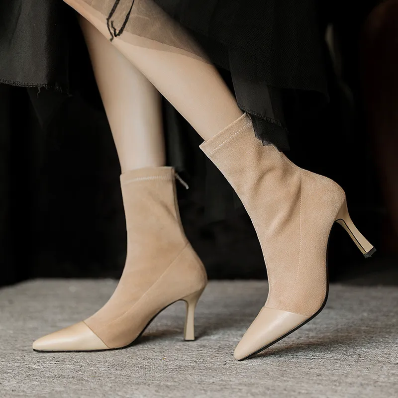Elegant Plain Ankle Boots-5