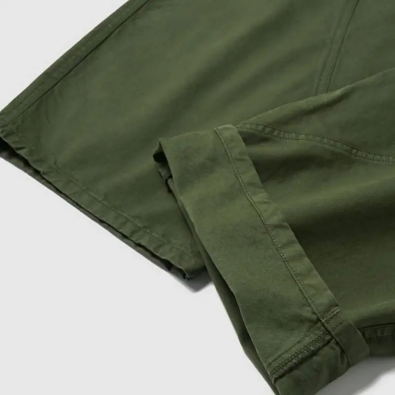 Retro Casual Cotton Cargo Pants-5