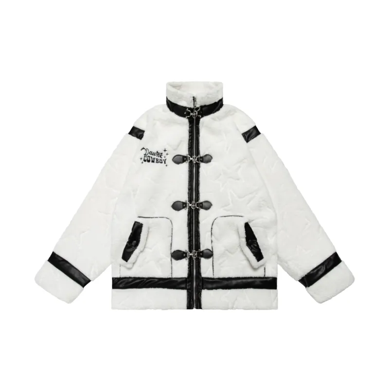 Retro Lamb Wool Cotton padded Jacket