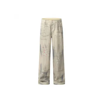 Fashionable Straight Leg Jeans