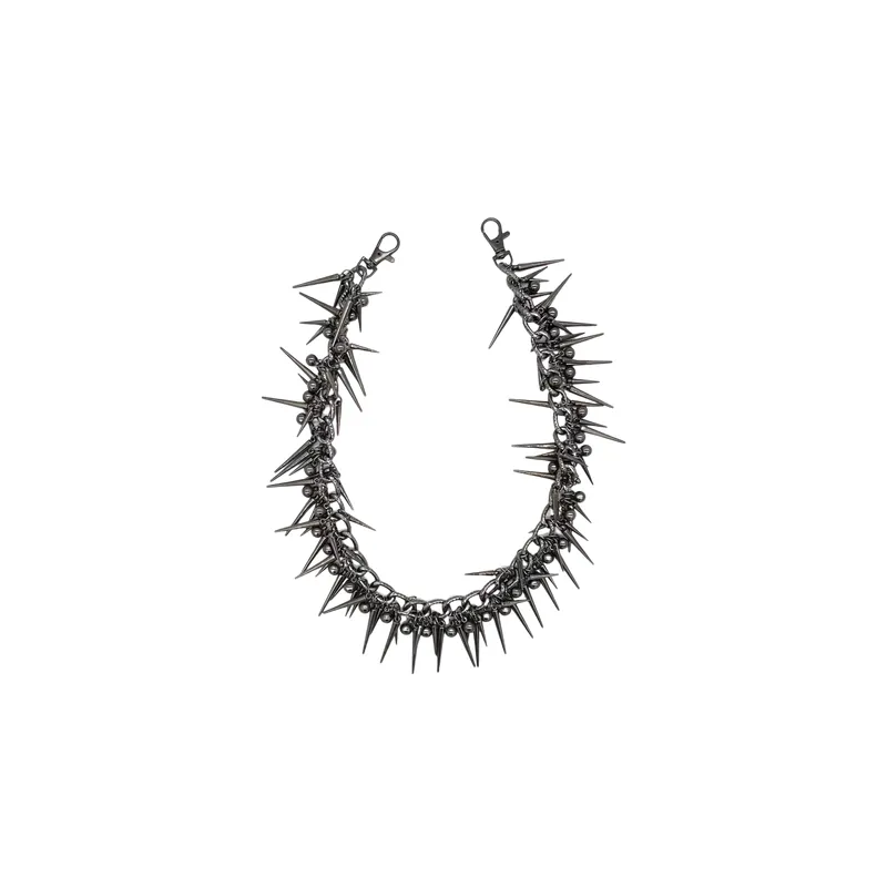 Retro Distress Pantss Chain-0