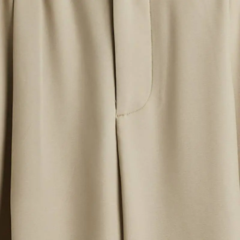 Loose Casual Polyester Suit Trousers-4