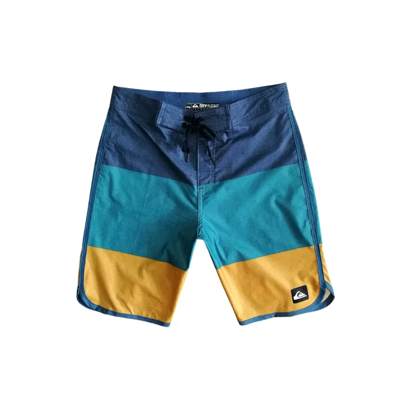 Casual Striped Blended Synthetic Fabrics Sports Shorts-3