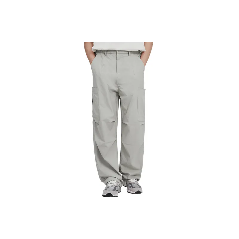Loose Straight Leg Blended Synthetic Fabrics Cargo Pants-7
