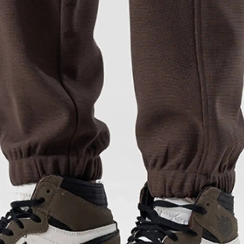 Simple Sporty Blended Synthetic Fabrics Casual Pants-11