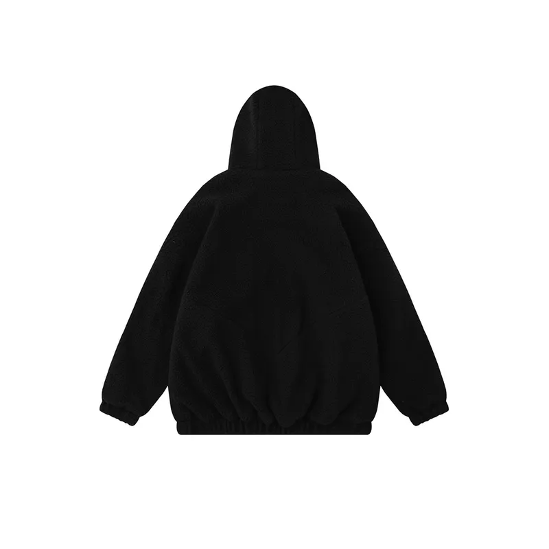 New Simple Solid Color Creative Ear Design Loose Hoodie-5