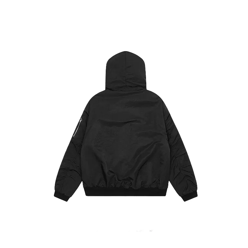 Fashionable Plain Quilted Jacket-1