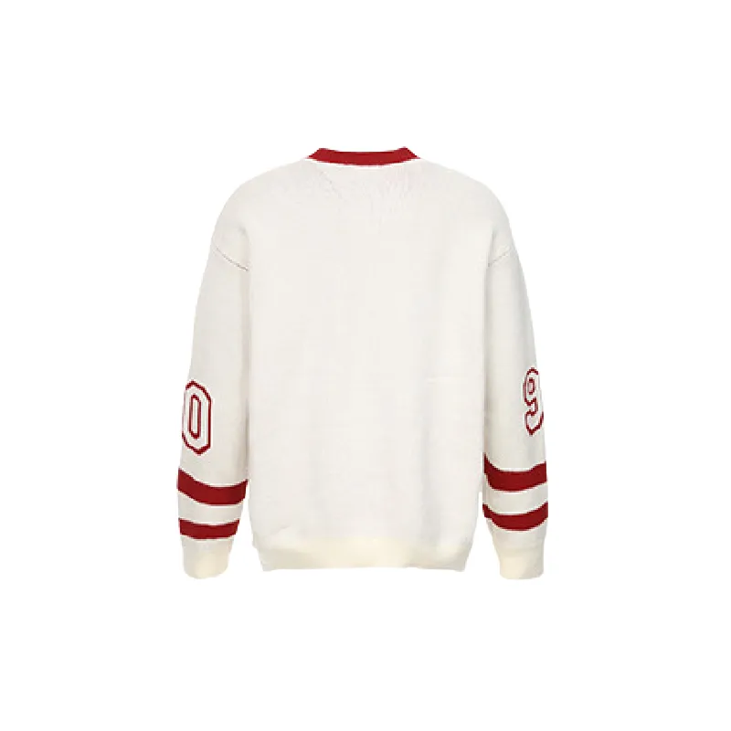 Retro Contrast Color Knitwear-5
