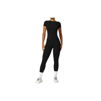 Fashionable Long Sleeve Nylon Spandex Brushed Fabric Fitness Kit Women