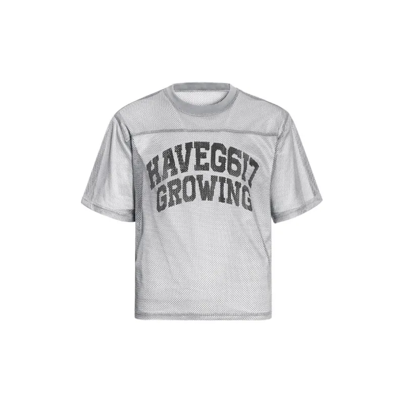 Trendy Letter Blended Synthetic Fabrics T Shirt-0
