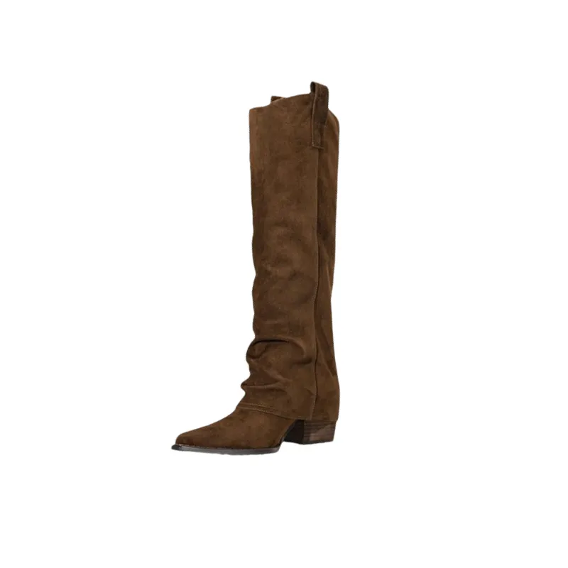 Retro Casual Knee High Boots-0