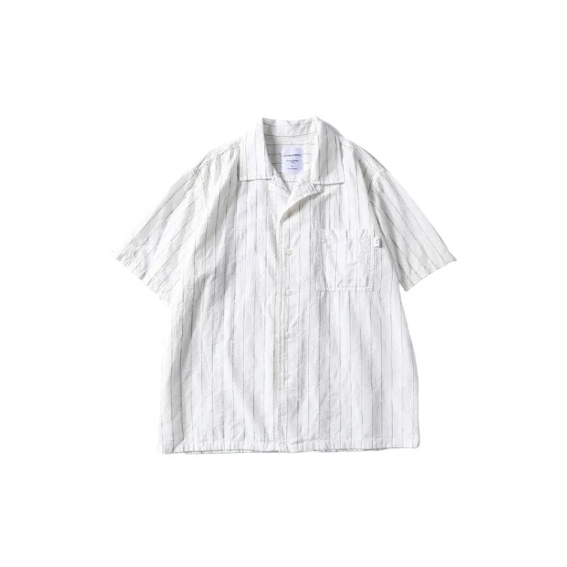 Retro Loose Linen Blend Fabric Shirt-0