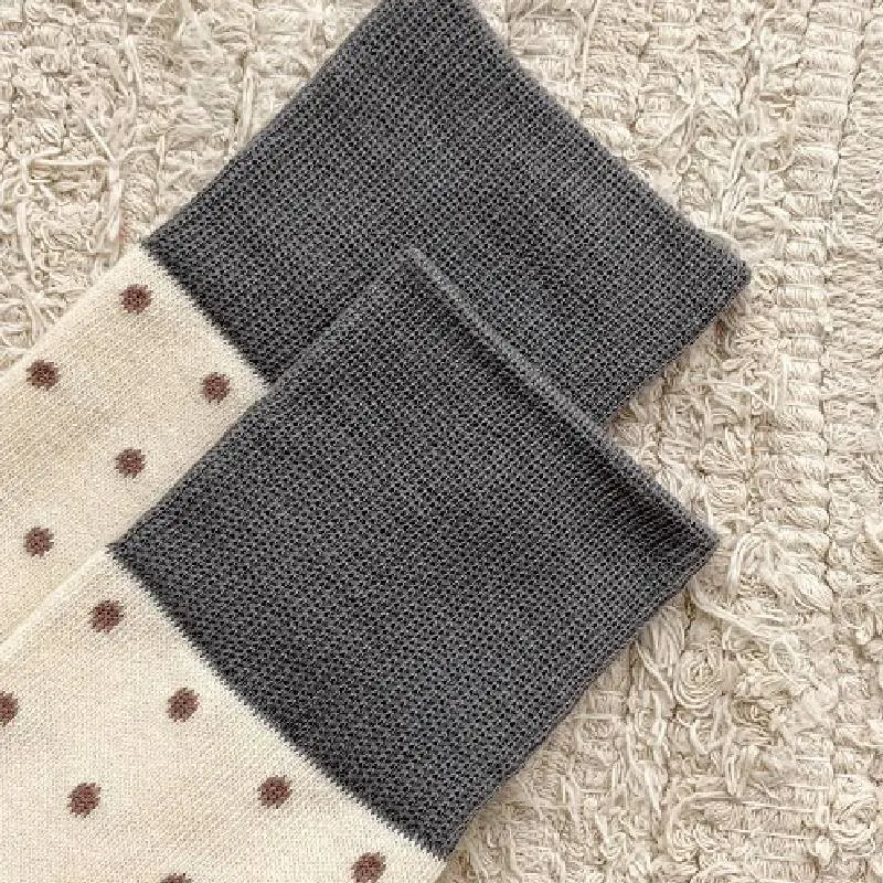 Fashionable Simple 100% Cotton Mid Calf Sock-6
