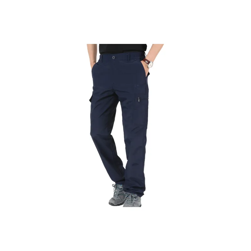 Casual Loose Blended Synthetic Fabrics Cargo Pants-2