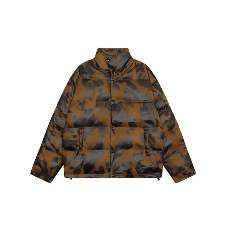 High Street Niche High grade Sense Loose Camouflage Oversize Trendy Brand Cotton padded Coat-0