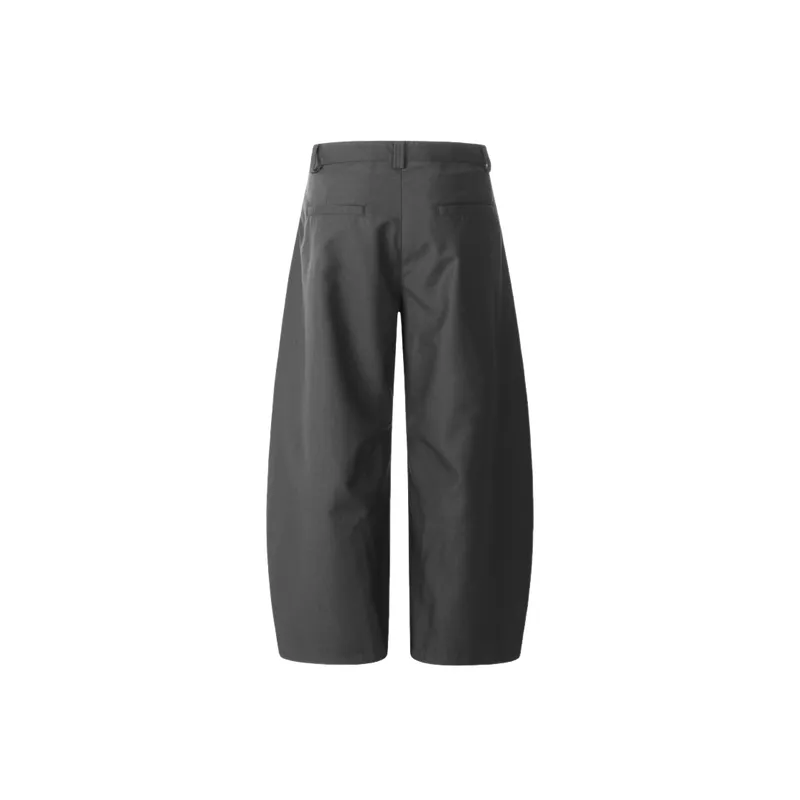 Casual Plain Polyester Suit Trousers-5