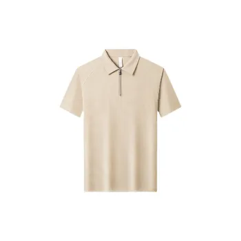 Fashion Zipper Combed Cotton Polo