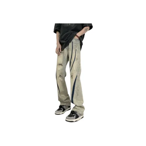 Ripped Washed Old West Coast Hiphop Pants