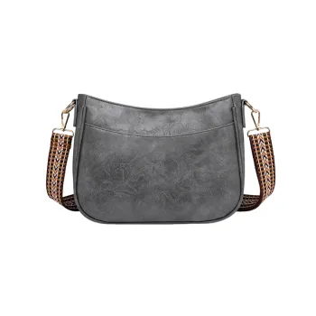 Retro Plain Crossbody Bag