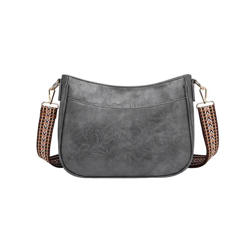 Retro Plain Crossbody Bag-0