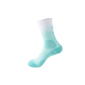 Sporty Casual Terry Fabric Mid Calf Sock
