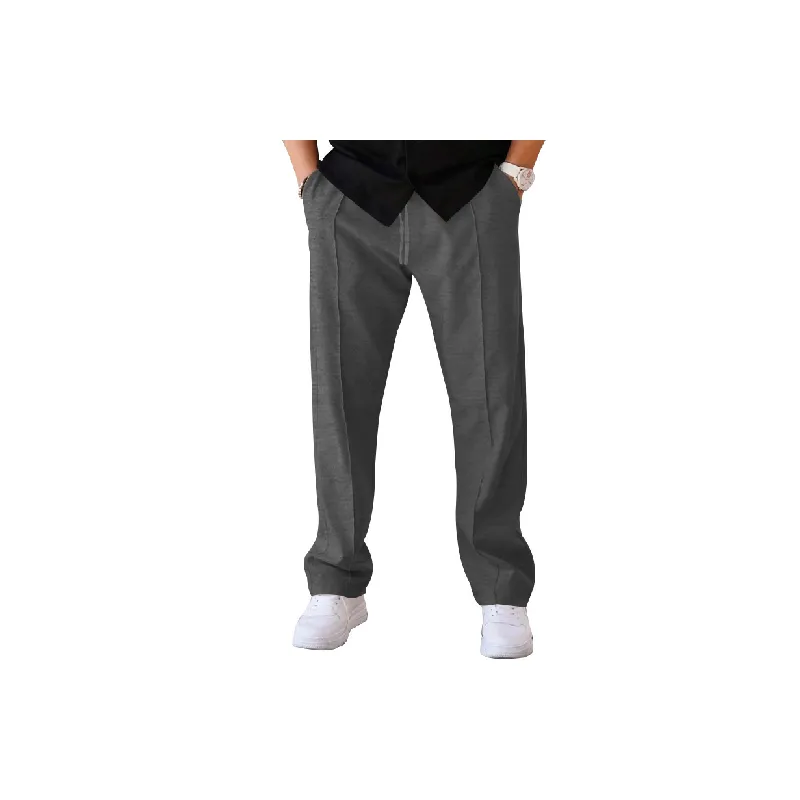 Fashionable Loose Straight Leg Casual Pants-13