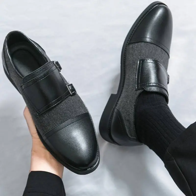 Retro Contrast Color Dress Shoes-1