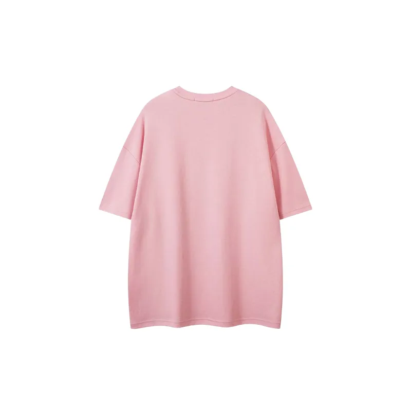 Casual Graffiti Cotton Blended Fabric T Shirt-1