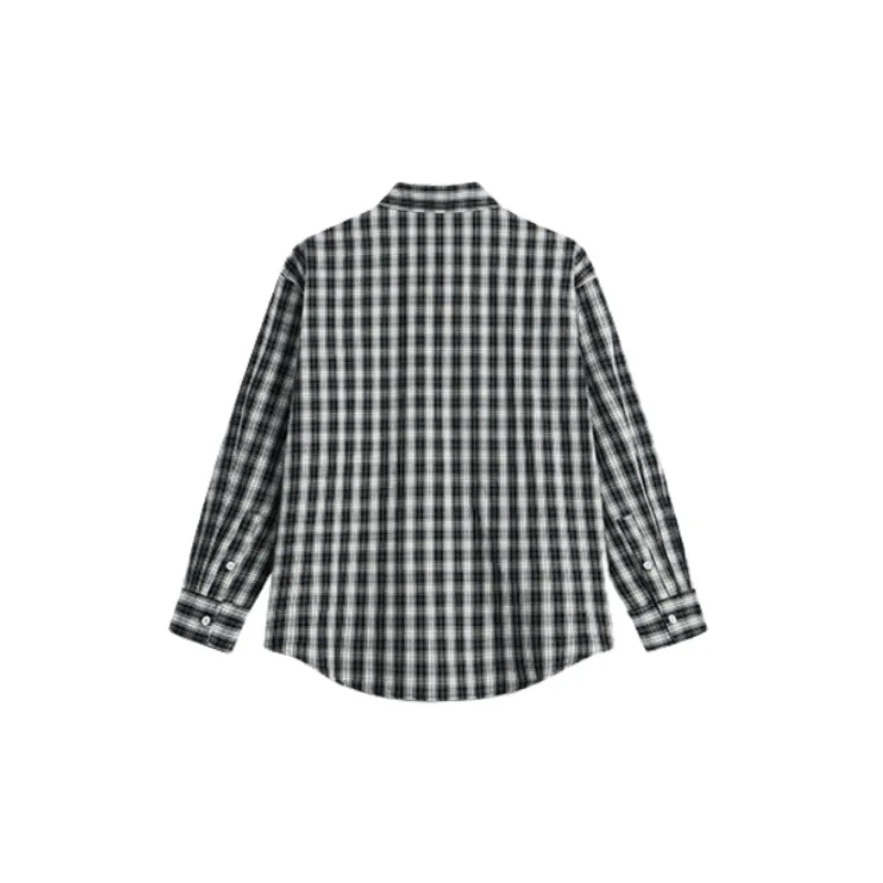 Casual Loose Yarn Dyed Fabric Shirt-5