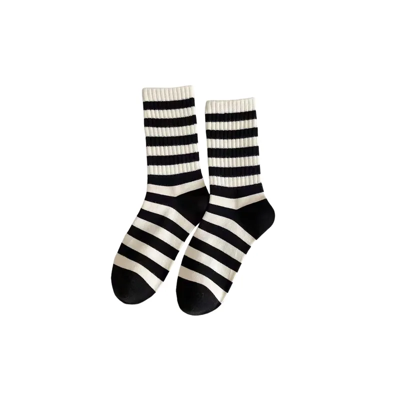 Sporty Simple Polyester Cotton Mid Calf Sock-7