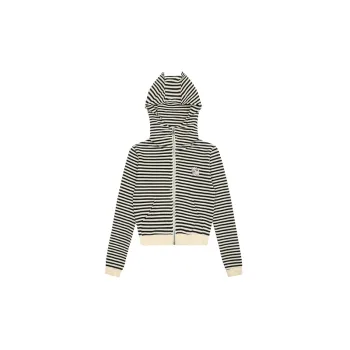 Contrast Color Embroidery Sweatshirt Women