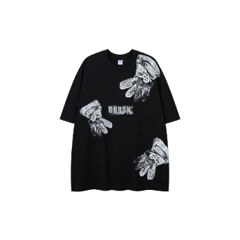 Hip-hop Trendy Combed Cotton T-Shirt