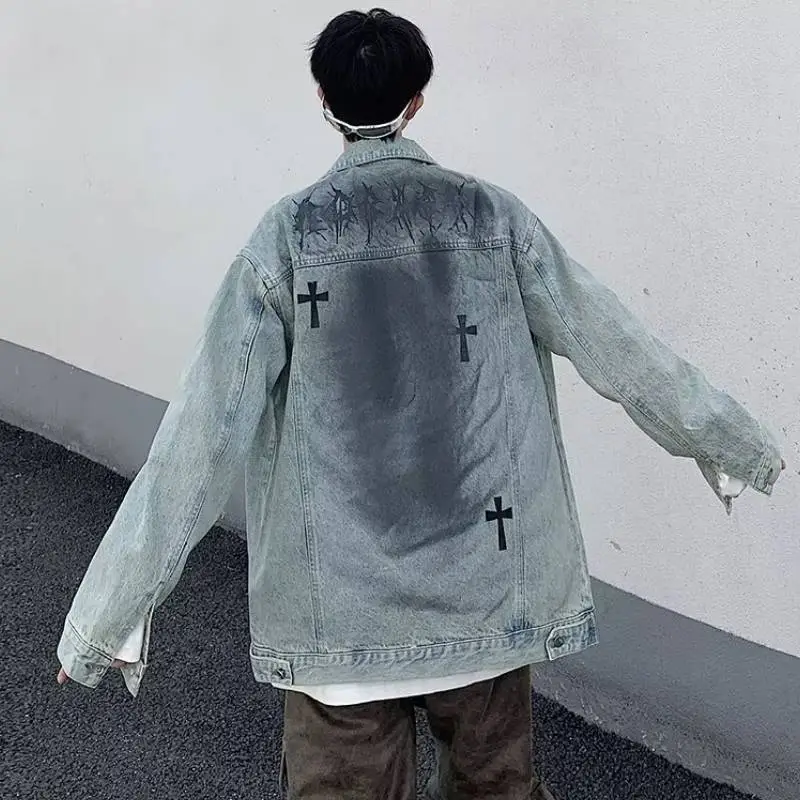 Retro Loose Denim Jacket-3