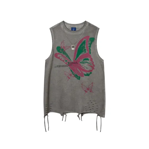 Butterfly Necklace Retro Sleeveless Vest