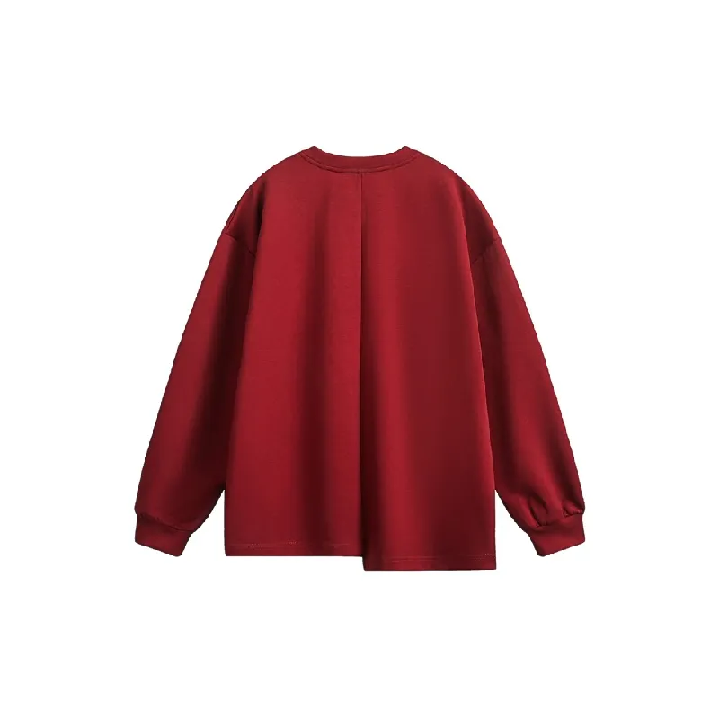 Funky Long Sleeve Cotton Blended Fabric Sweatshirt-5
