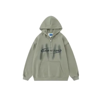 Fashion Star Printed Loose Hoodie