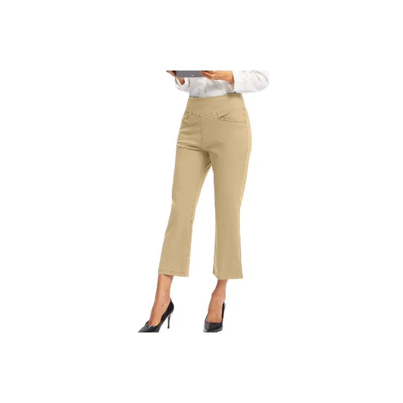 Casual Plain Polyester Sports Pants Women-8