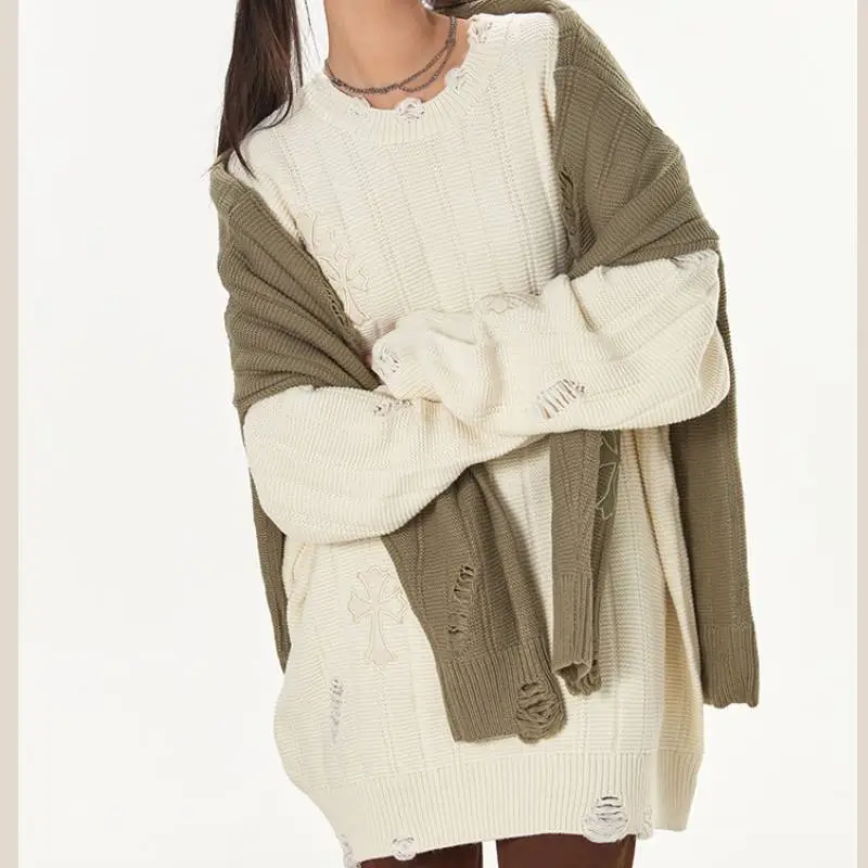 Loose Embroidered Sweater-6