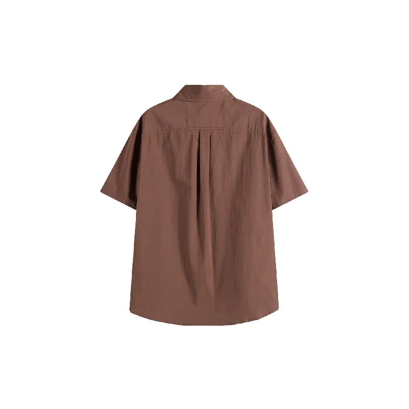 Casual Plain 100% Cotton Shirt-1