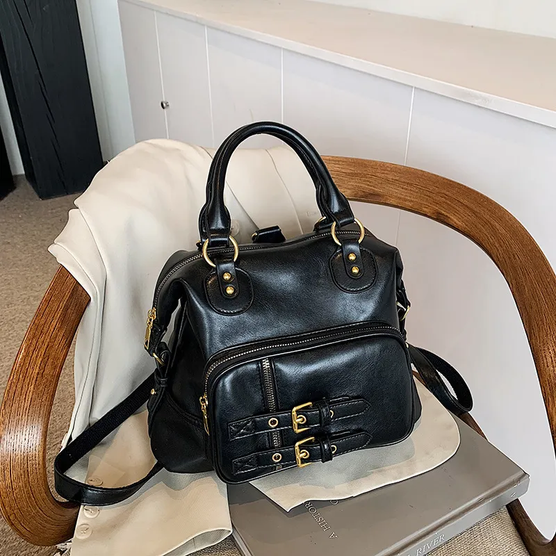 Punk Plain Crossbody Bag-5