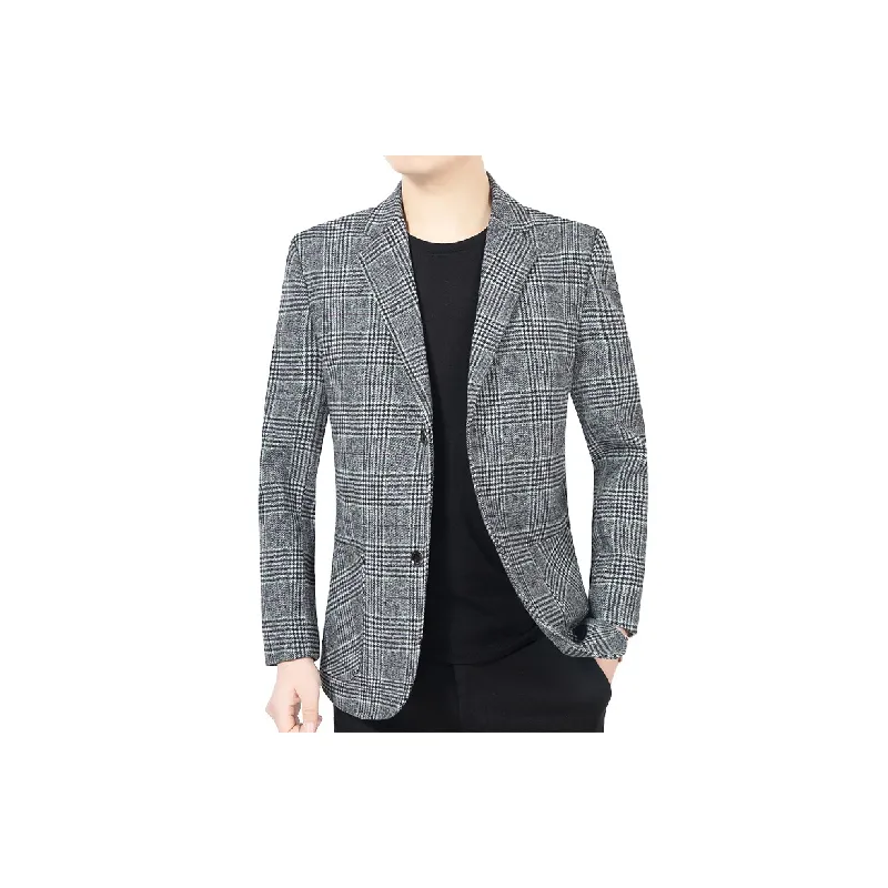 Glamorous Plaid Business Suit-0