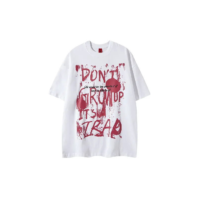 Casual Loose 100% Cotton T Shirt-0