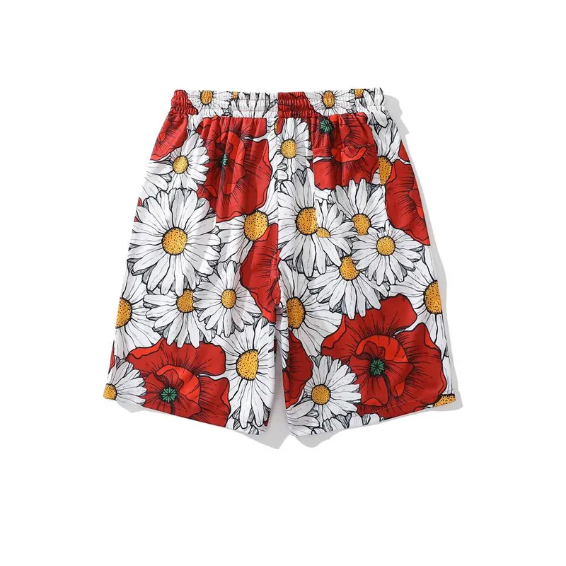 Hong Kong Style Floral Beach Pants-1