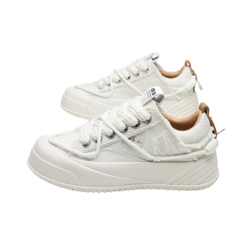 New Thick soled Increased Canvas Shoes-5